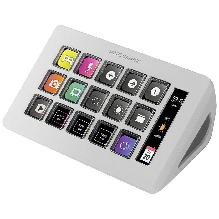 PLATAFORMA DE CONTROL DELGADA MSD-ONE BLANCO MARS GAMING